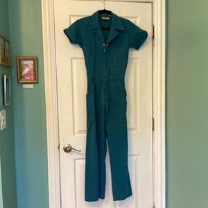 Big Bud Press short sleeve jumpsuit in Marine Blue